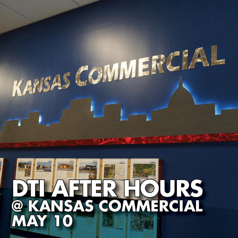 Kansas Commercial Logo for Downtown Topeka Inc After Hours