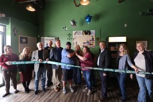 We celebrated the grand opening of CBD American Shaman with a ribbon cutting! Former Chiefs player Tim Grunhard was in attendance and signed autographs for all present.