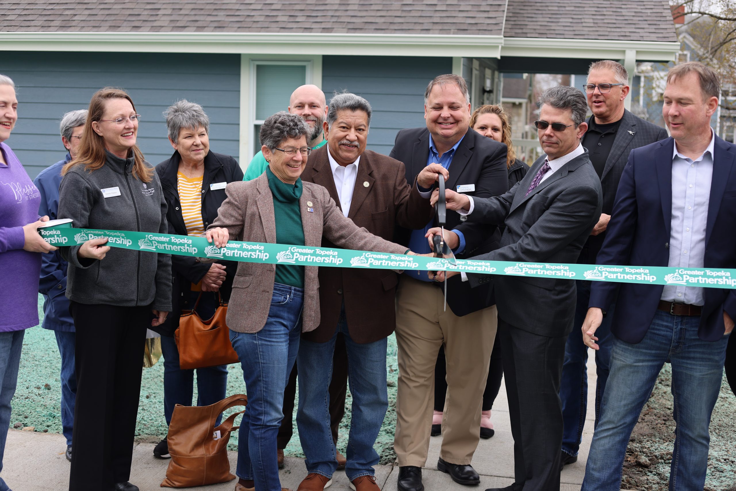 We celebrated the opening of new housing units with Cornerstone of Topeka with a ribbon cutting! Cornerstone has been providing housing and resources to assist individuals and families experiencing homelessness to get back on their feet since 1987.